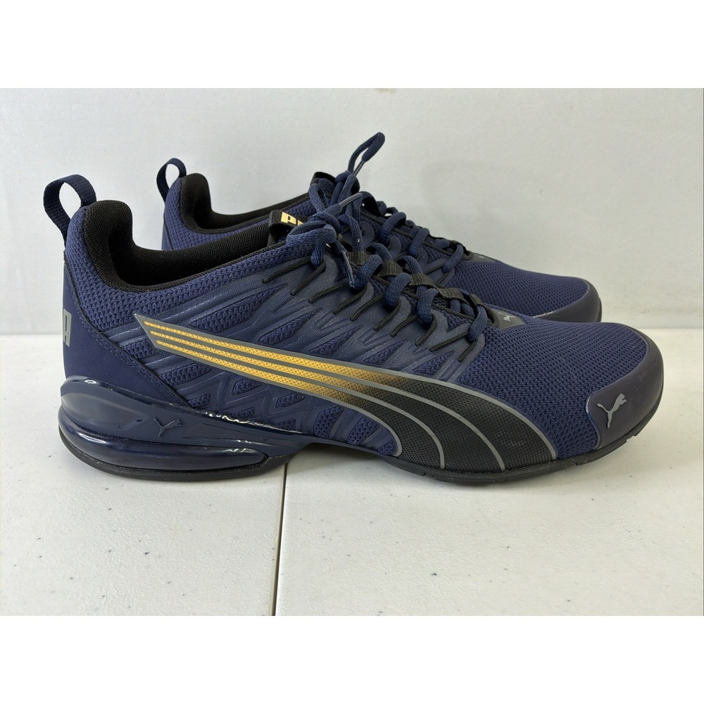Puma Voltaic Evo 379601 Mens Blue Mesh Lace Up Athletic Running Shoes worn once